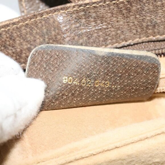 GUCCI GG Supreme Web Sherry Line Bag PVC Beige Red - Picture 14 of 16